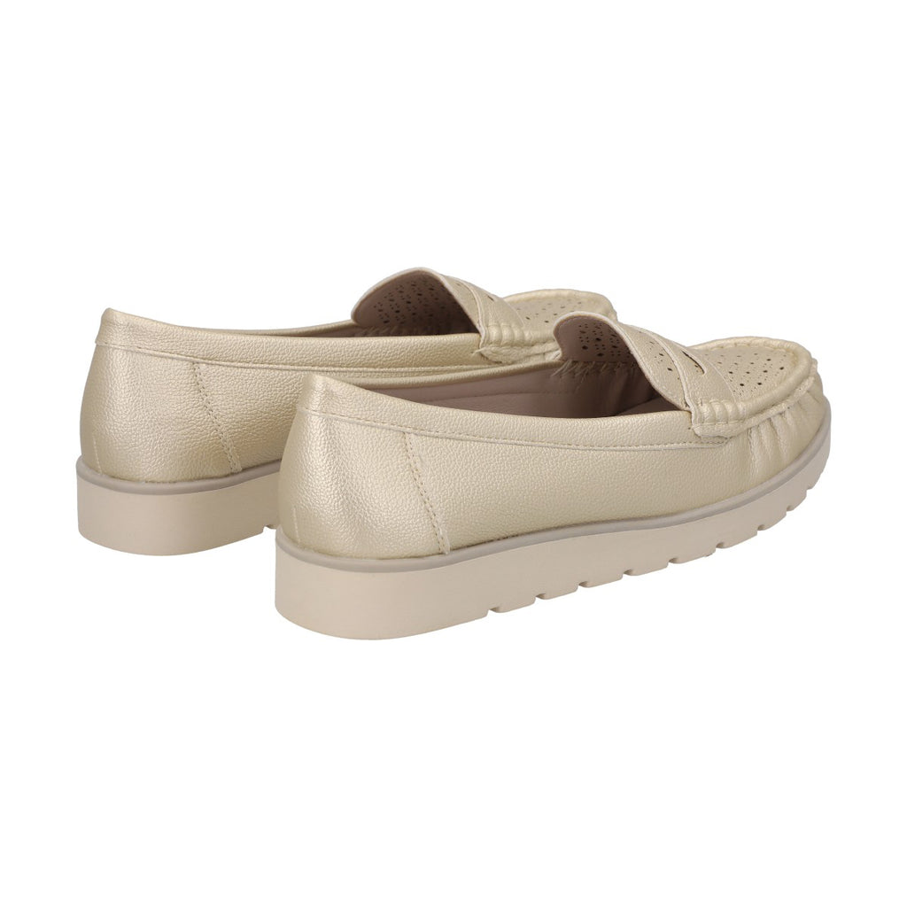 Mocasín Mujer Dorado Sonia Police