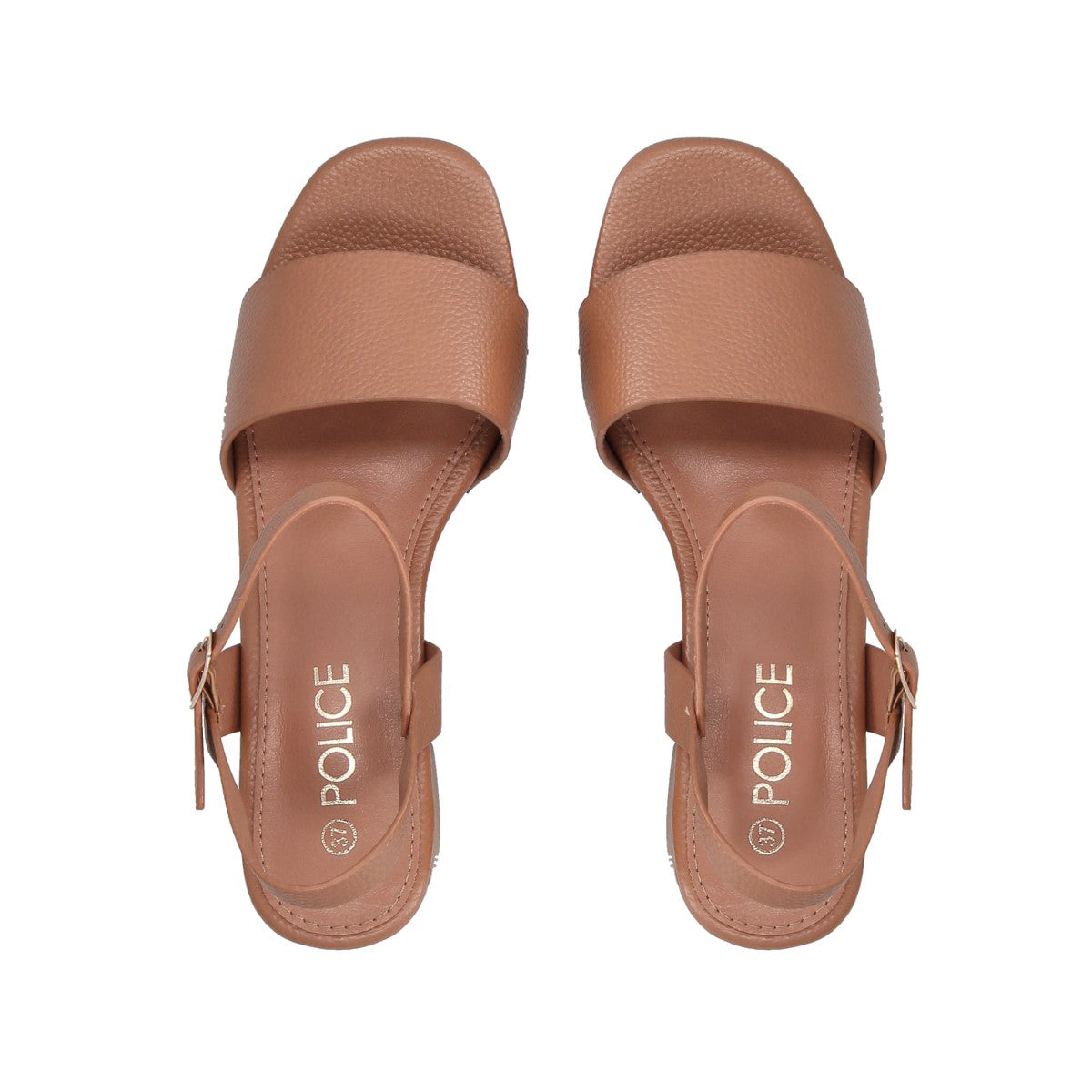 Sandalia Mujer Camel Marina Police