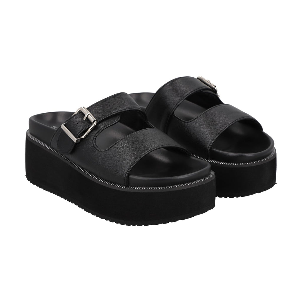 Sandalia Mujer Negro Tezza Police