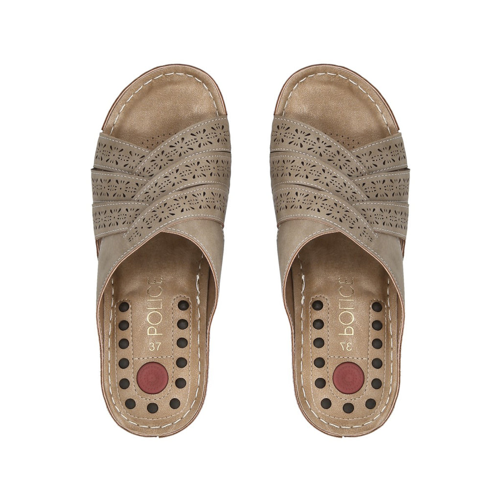 Sandalia Mujer Taupe Tamara Police