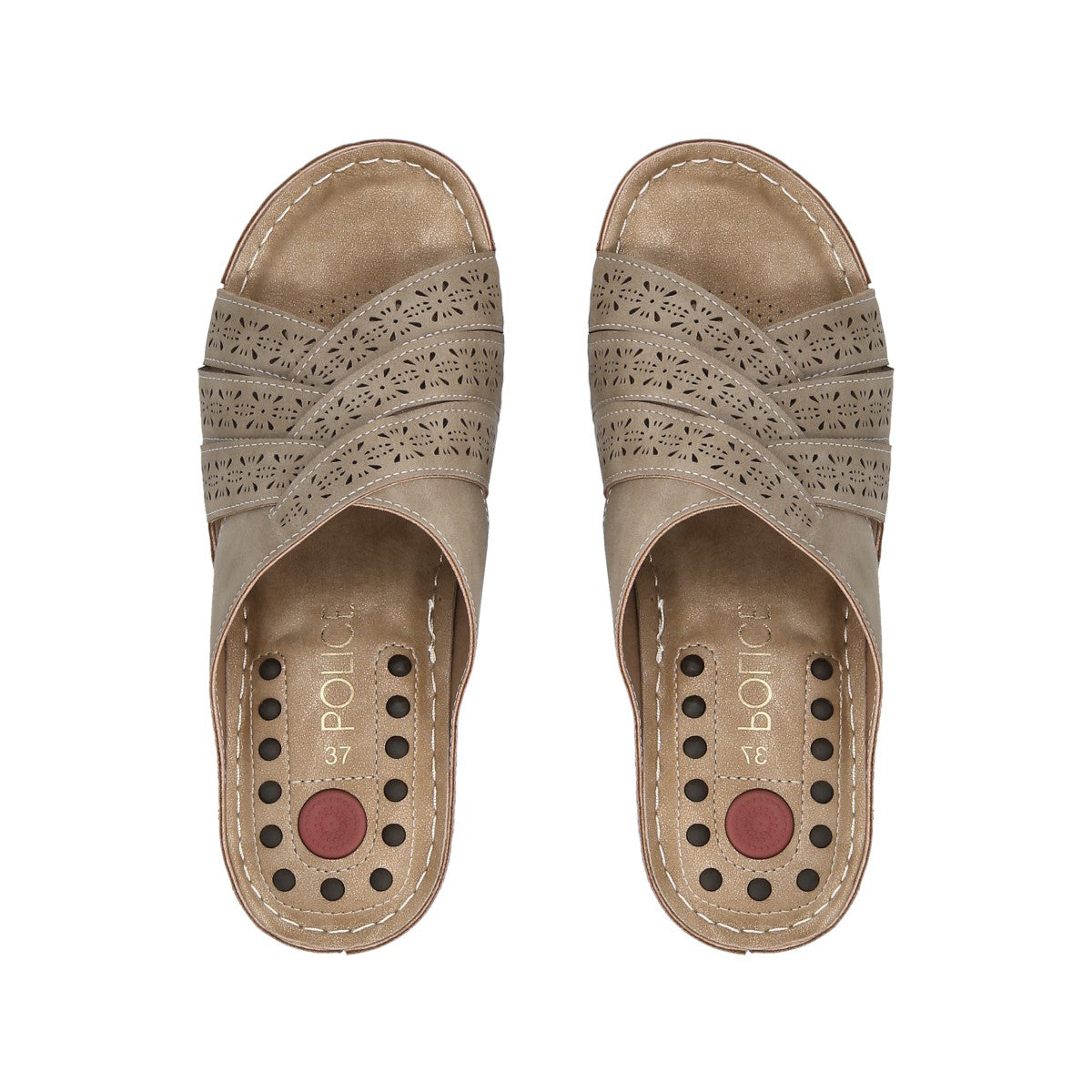 Sandalia Mujer Taupe Tamara Police