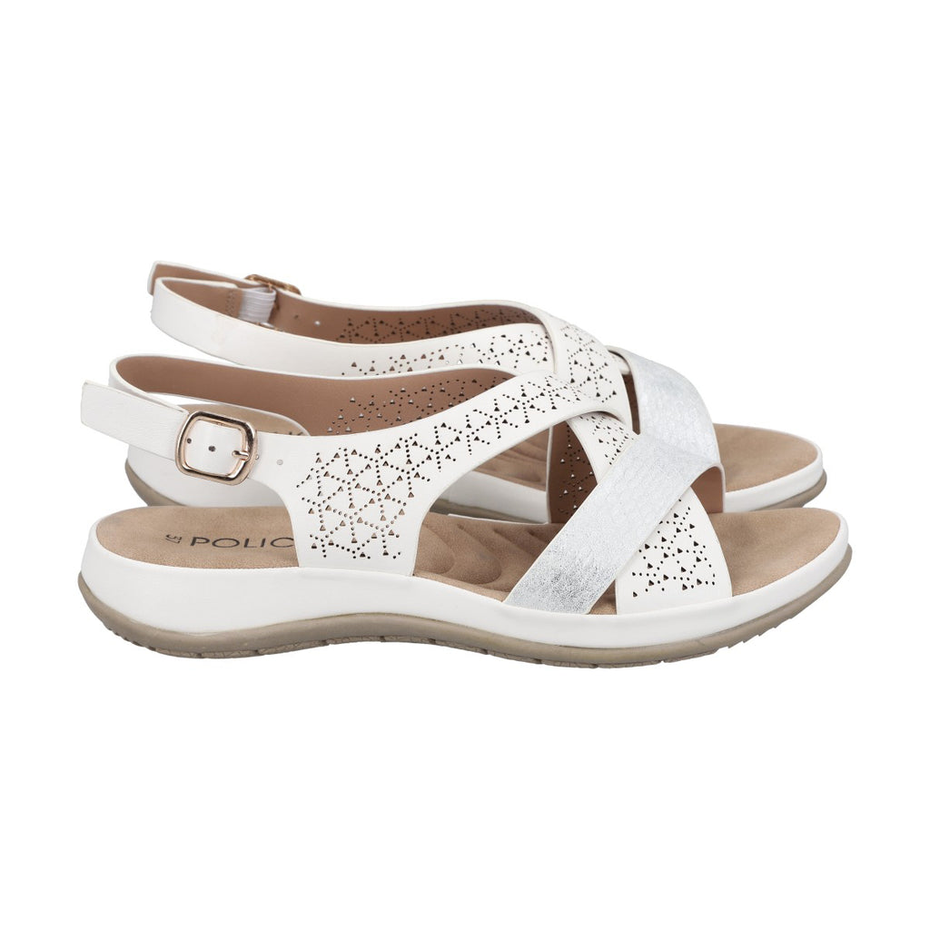Sandalia Mujer Blanco Yoselin Police