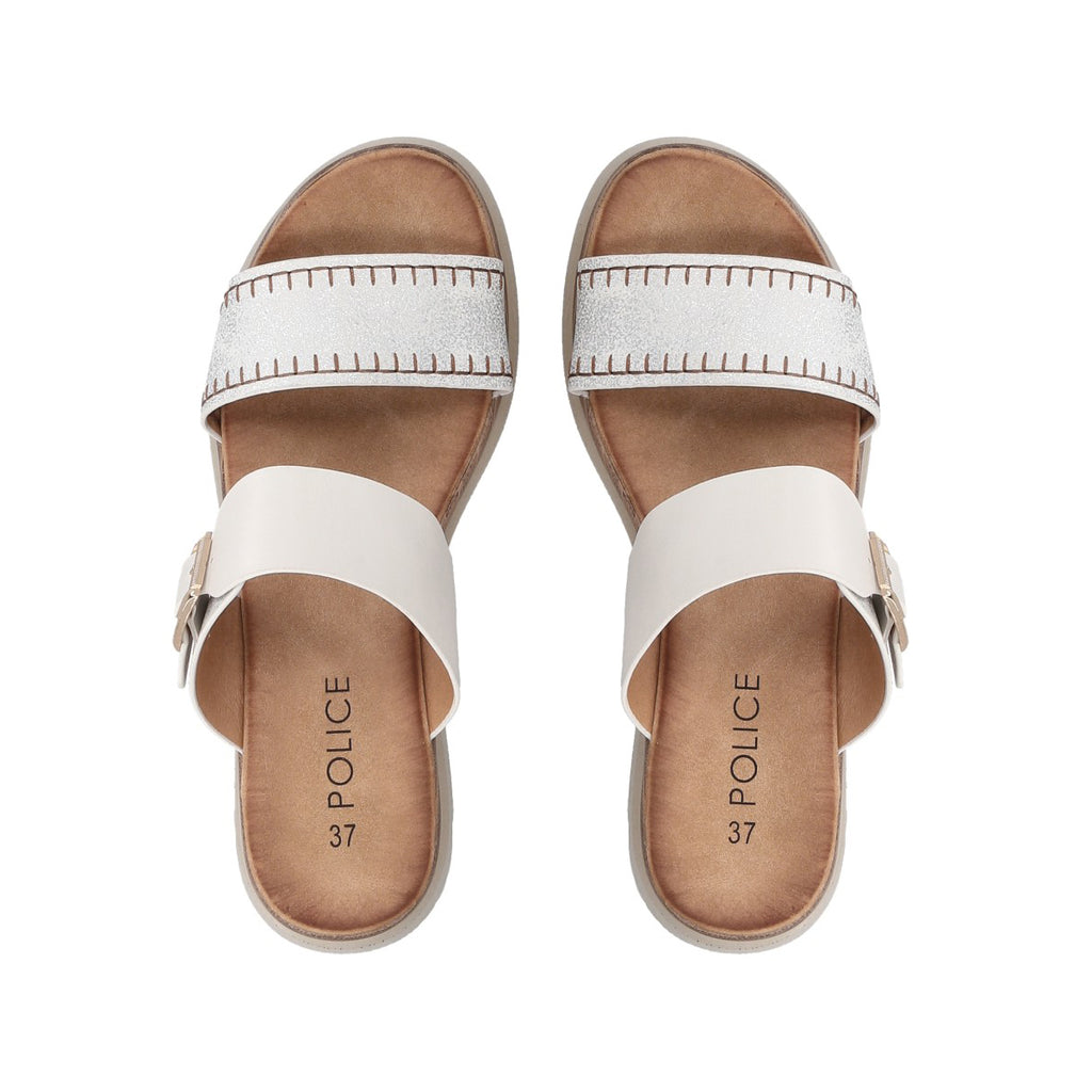 Sandalia Mujer Blanco Camelia Police