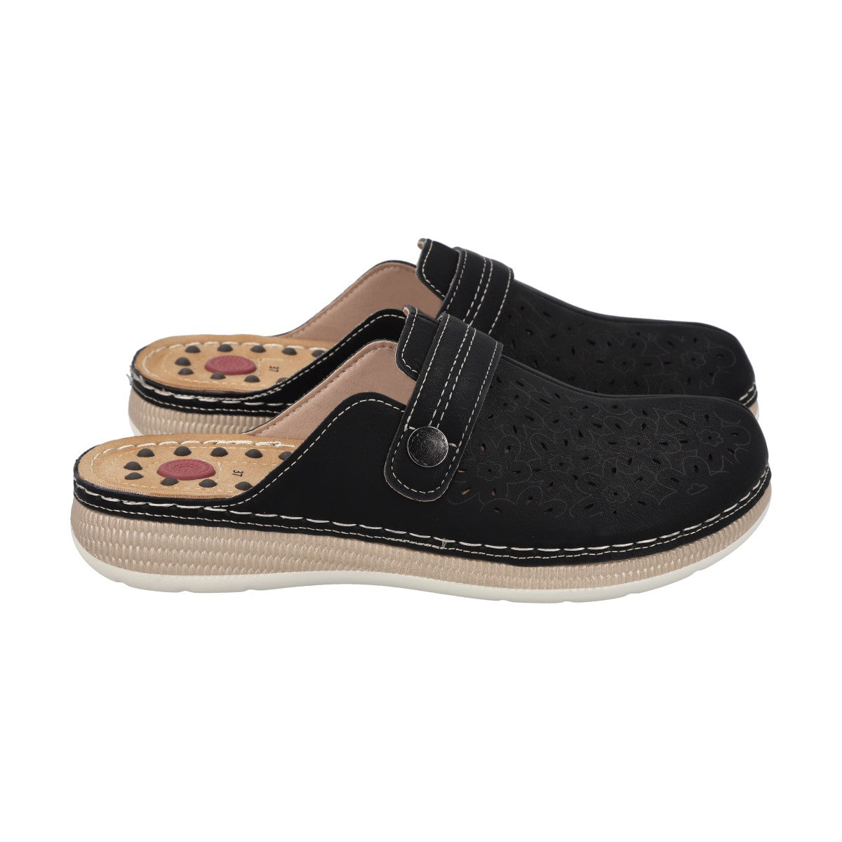 Zueco Mujer Negro Marina Police