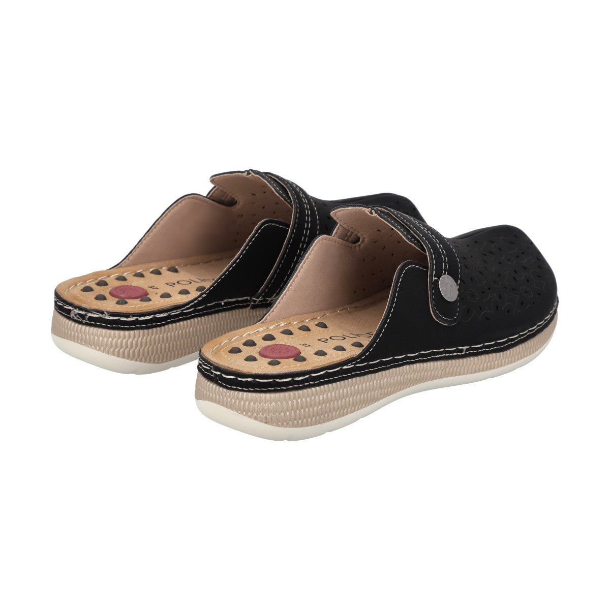 Zueco Mujer Negro Marina Police