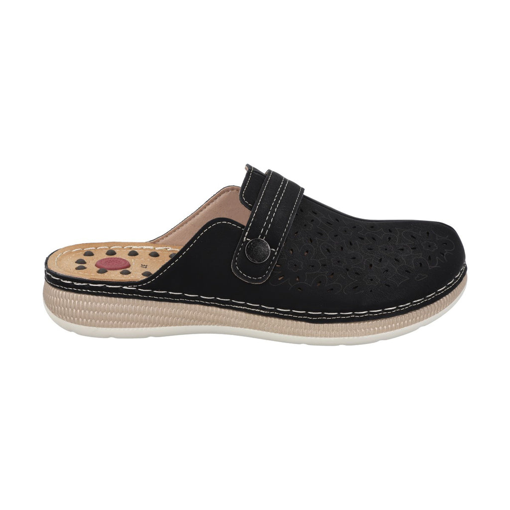 Zueco Mujer Negro Marina Police