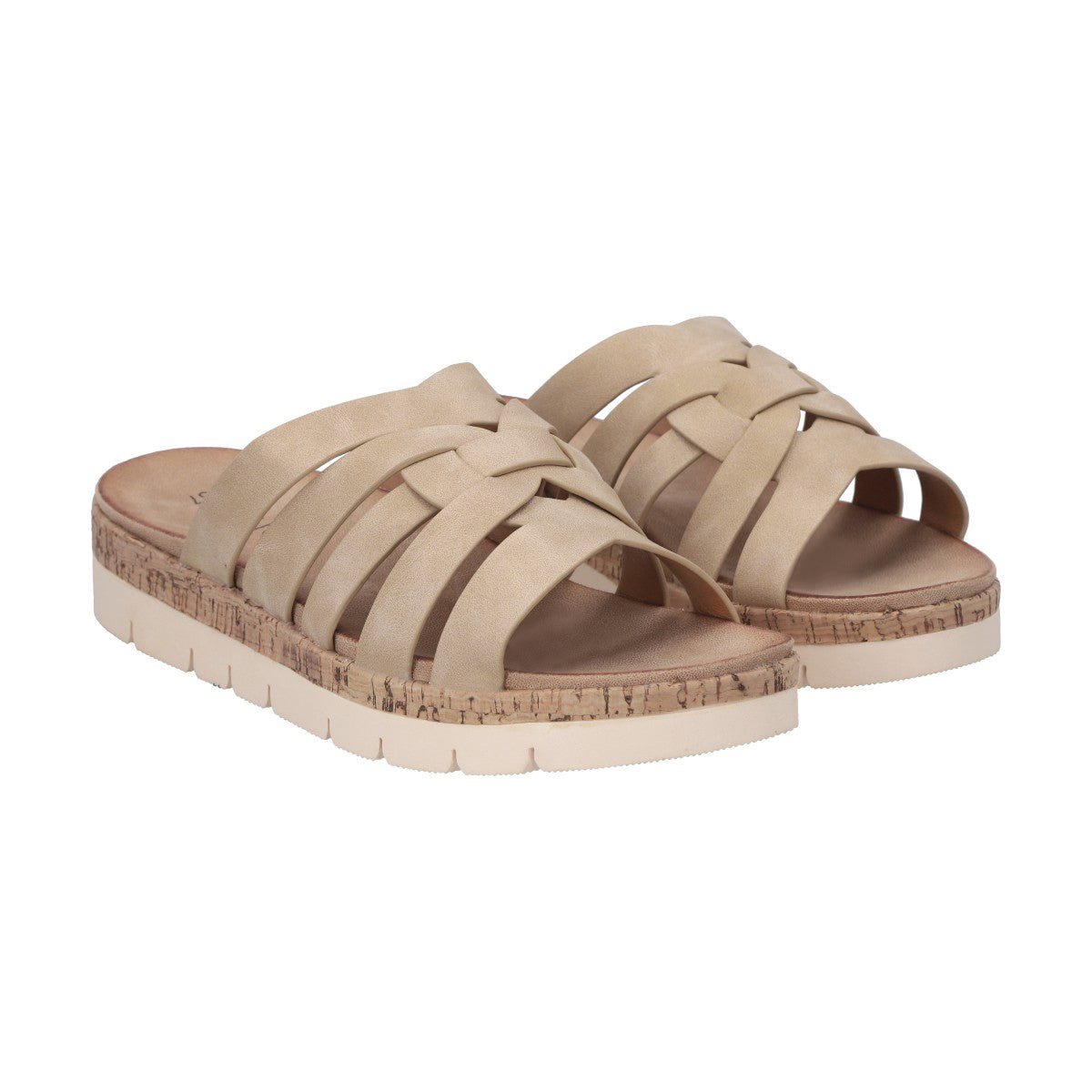 Sandalia Mujer Camel Valentina Police