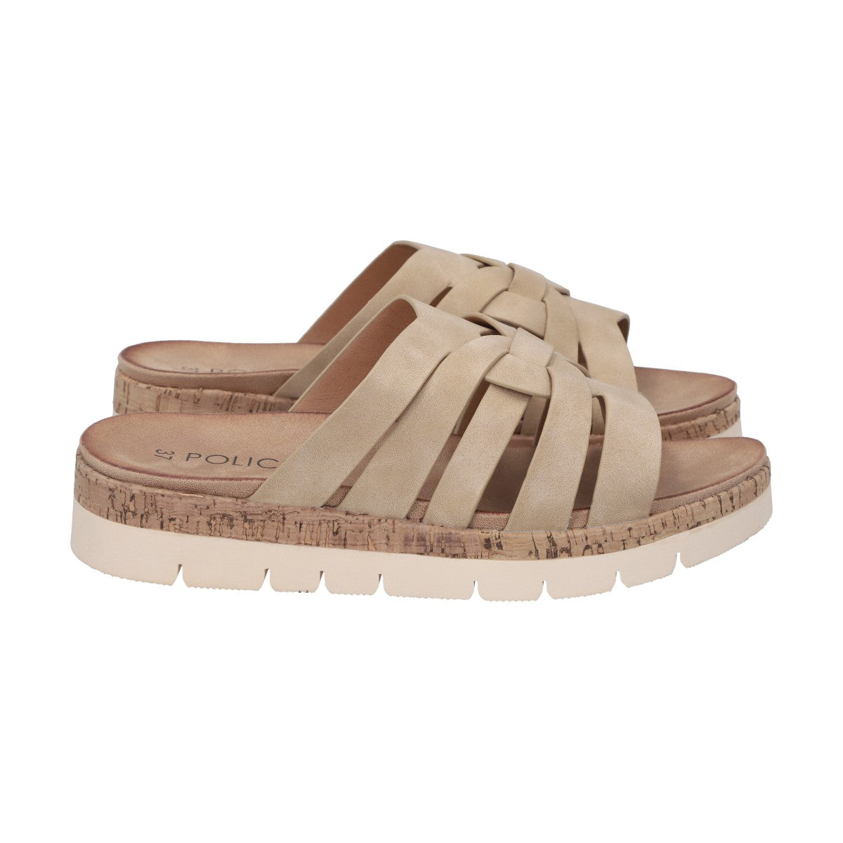 Sandalia Mujer Camel Valentina Police