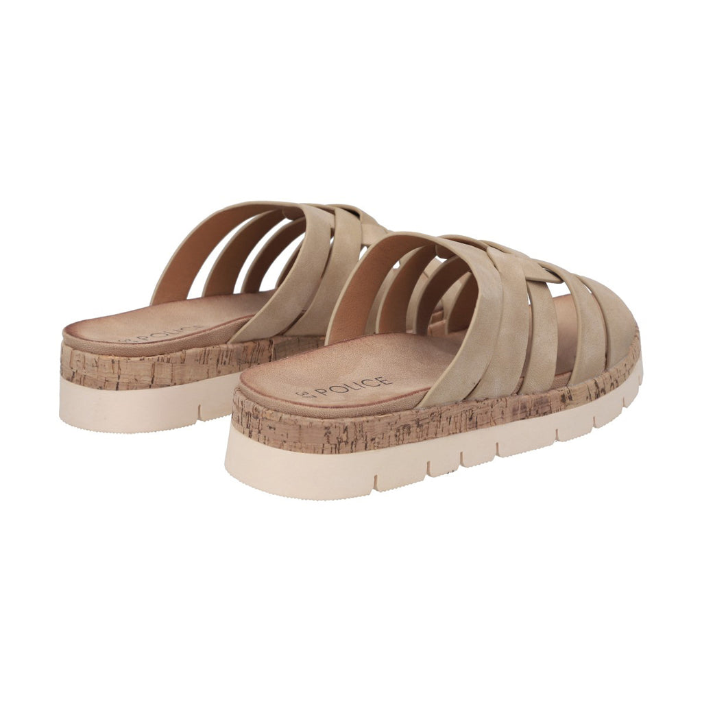 Sandalia Mujer Camel Valentina Police