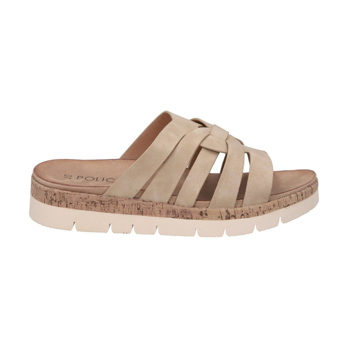 Sandalia Mujer Camel Valentina Police