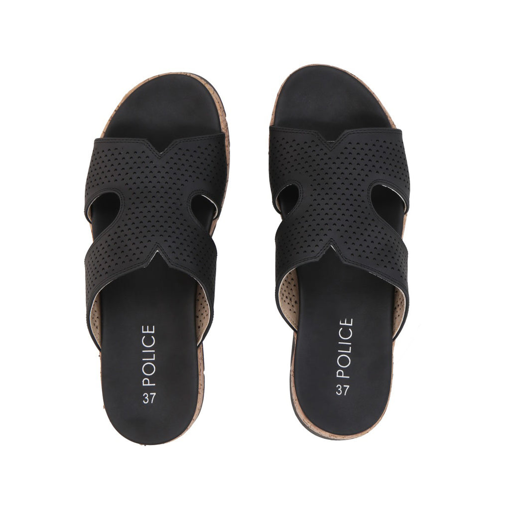 Sandalia Mujer Negro Valentina Police