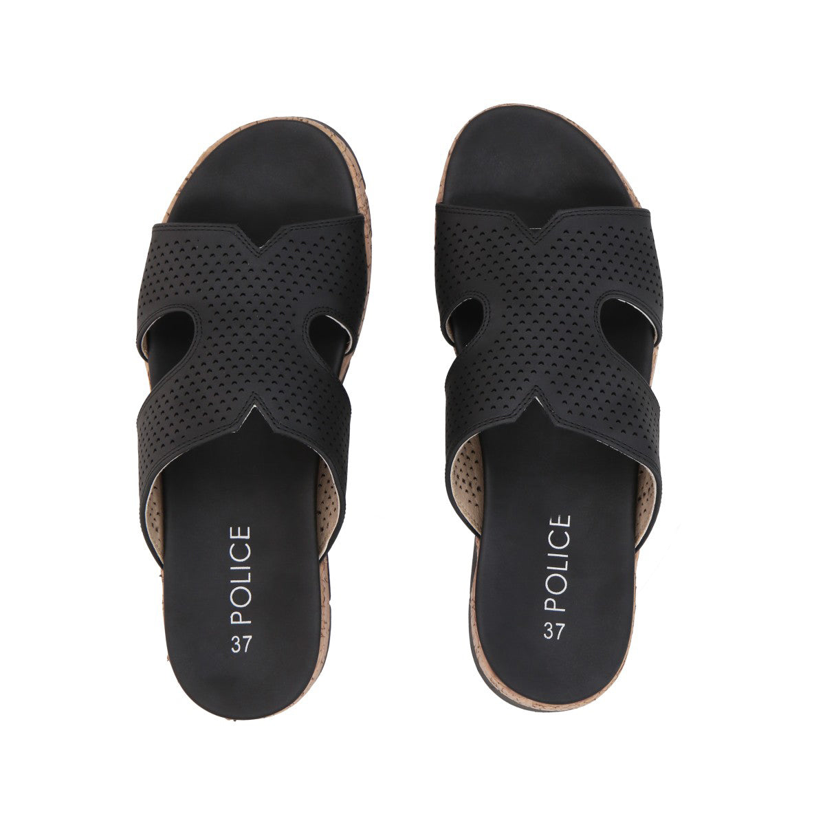 Sandalia Mujer Negro Valentina Police