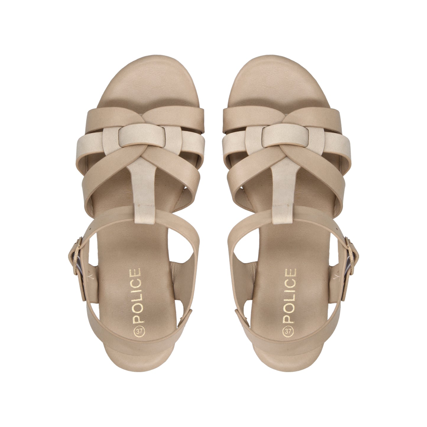 Sandalia Mujer Beige Olivia Police