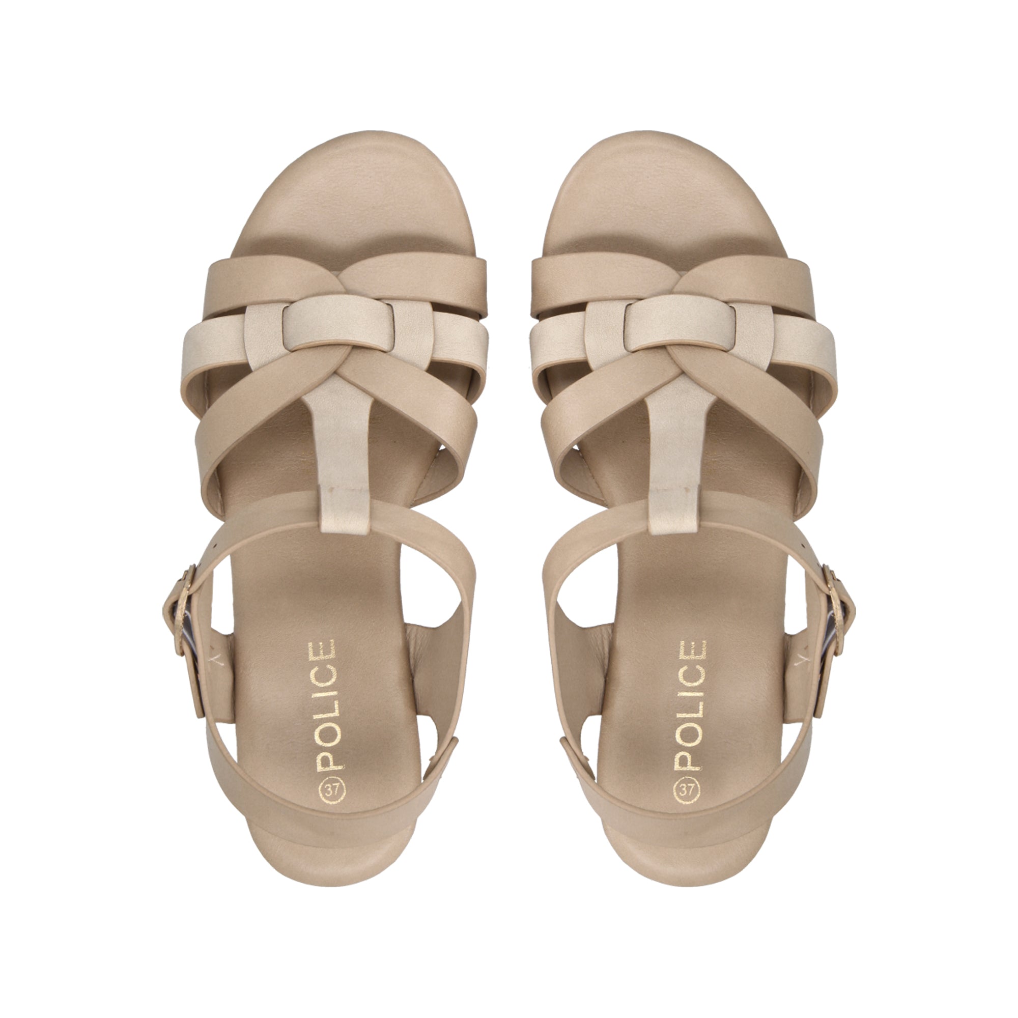 Sandalia Mujer Beige Olivia Police