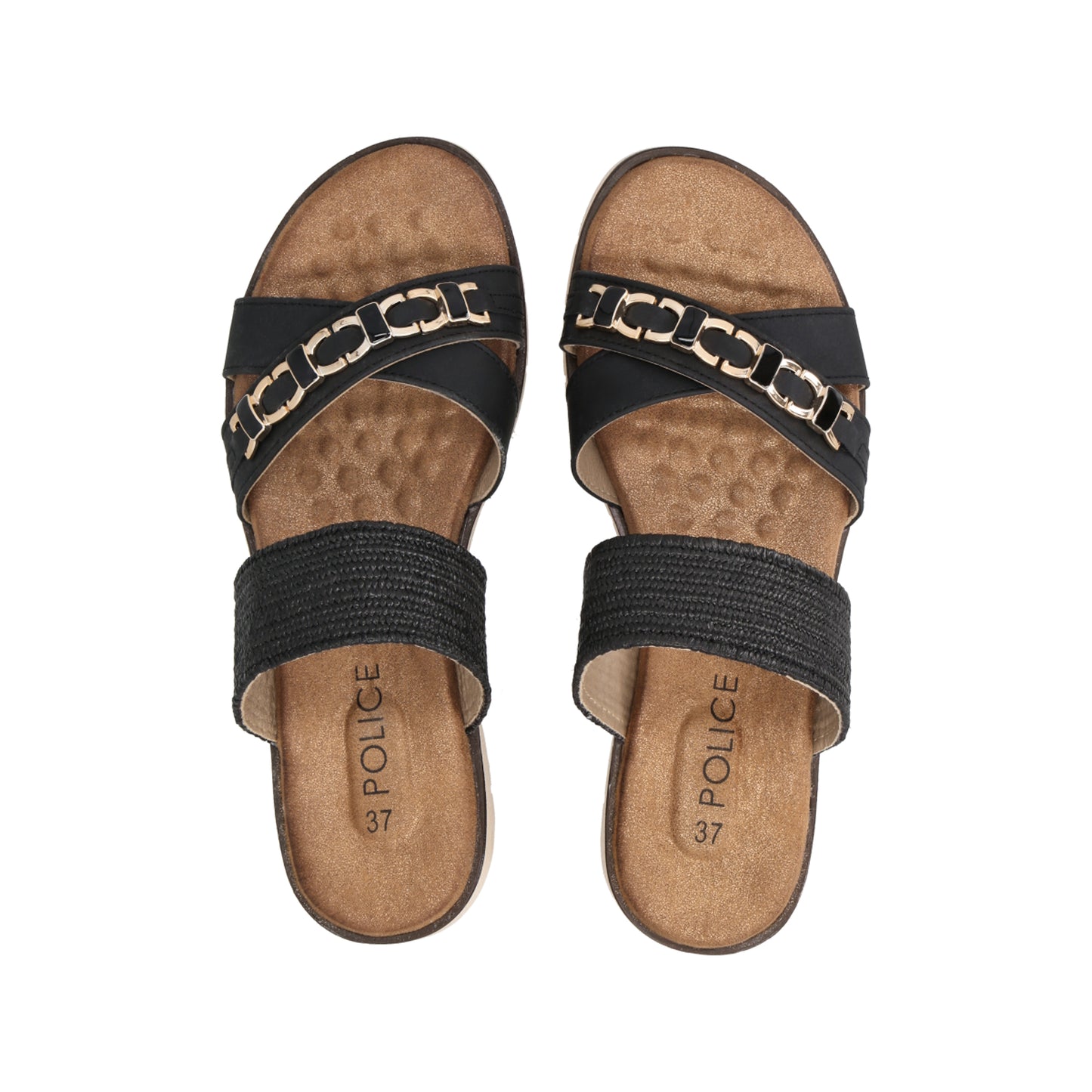 Sandalia Mujer Negro Dakota Police