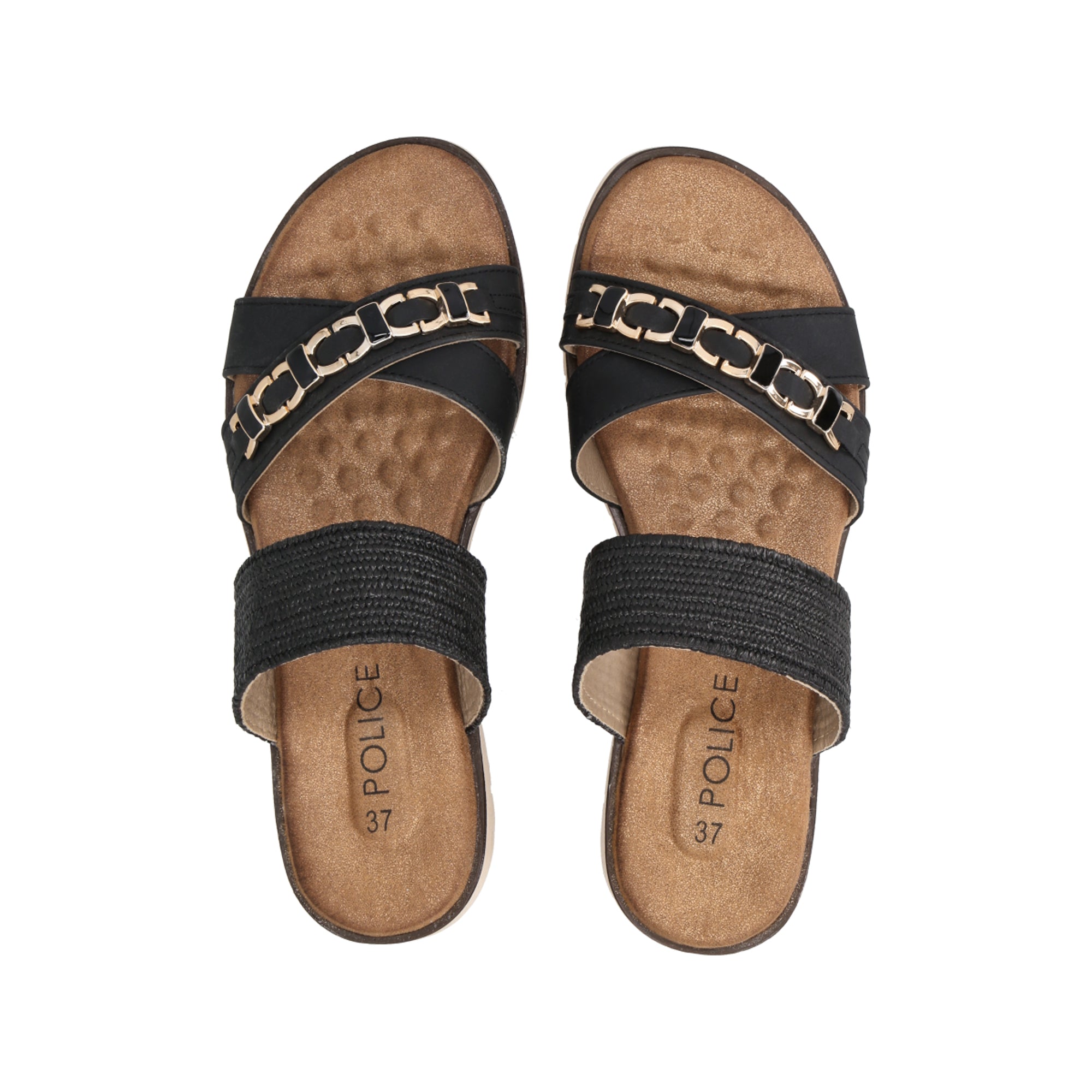 Sandalia Mujer Negro Dakota Police