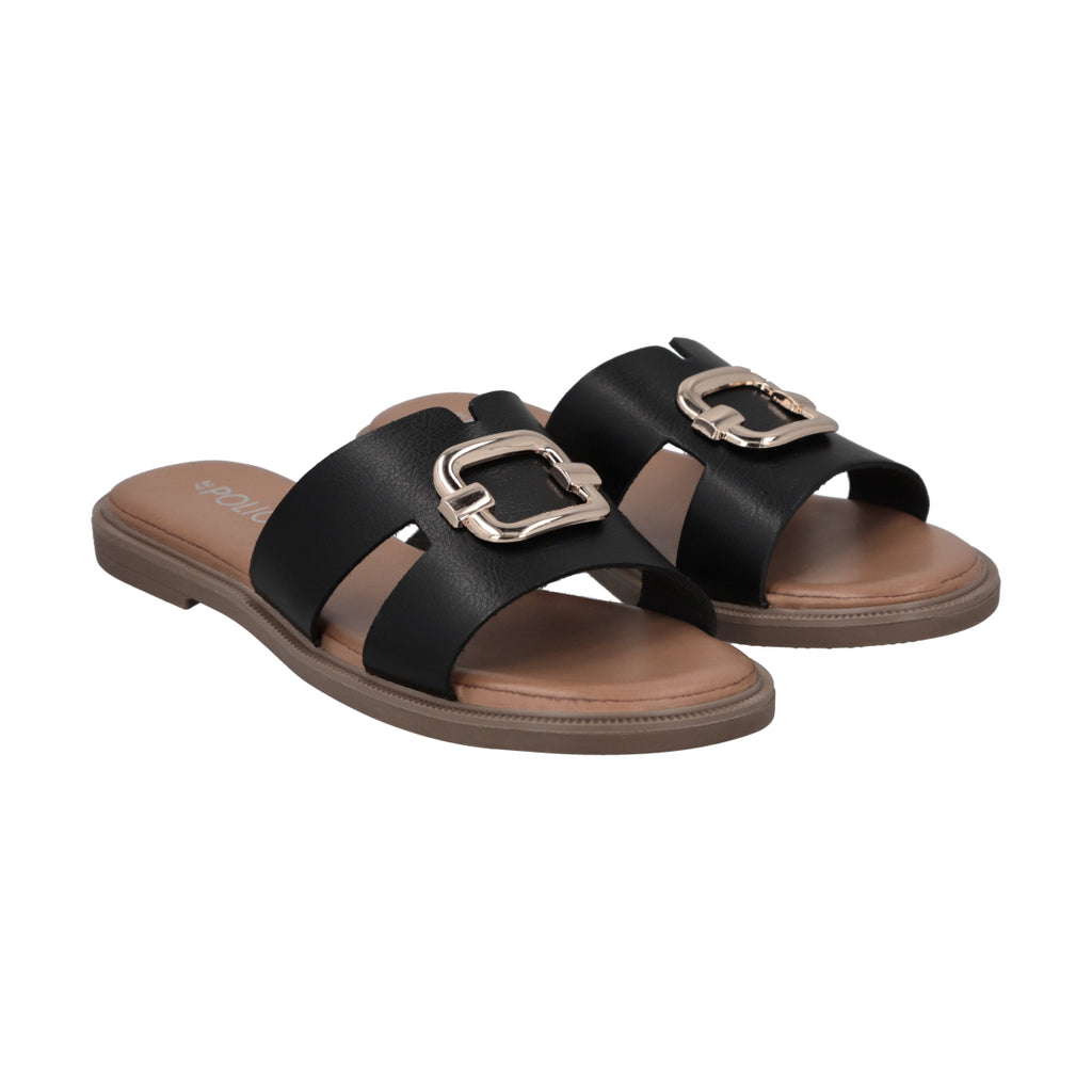 Sandalia Mujer Negro Sienna Police