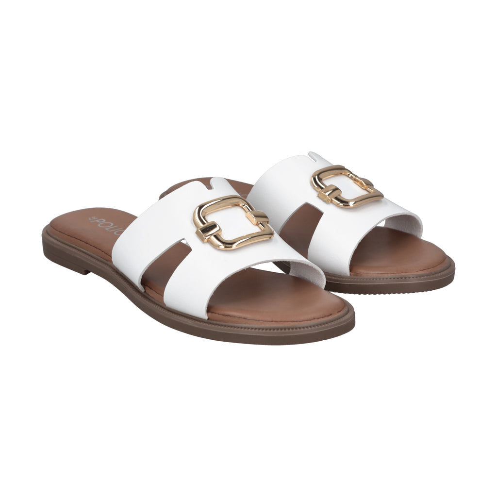 Sandalia Mujer Blanco Sienna Police