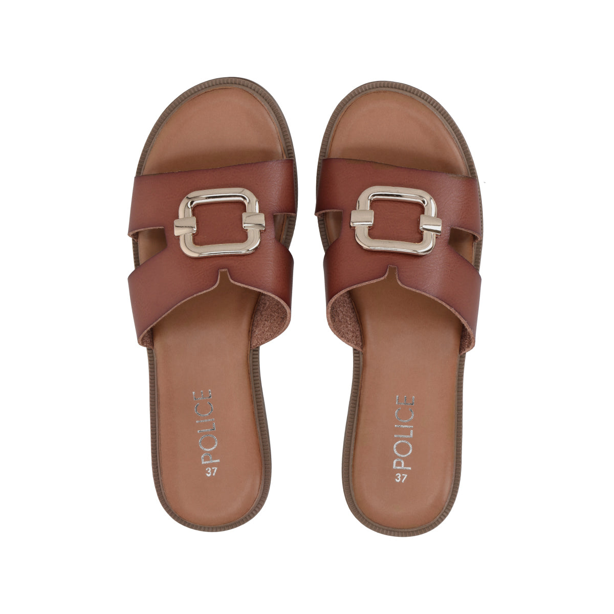 Sandalia Mujer Camel Sienna Police