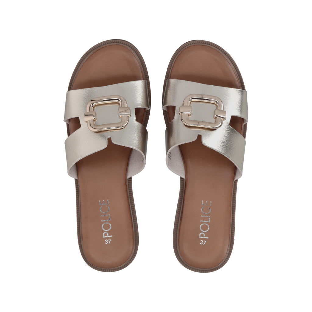 Sandalia Mujer Dorado Sienna Police