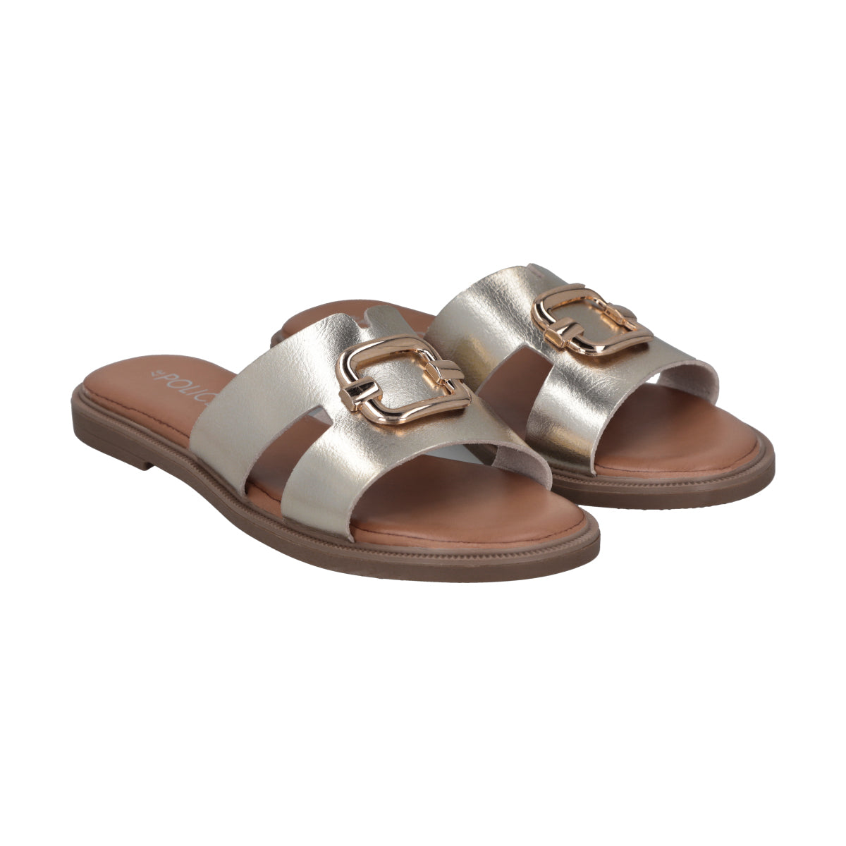 Sandalia Mujer Dorado Sienna Police