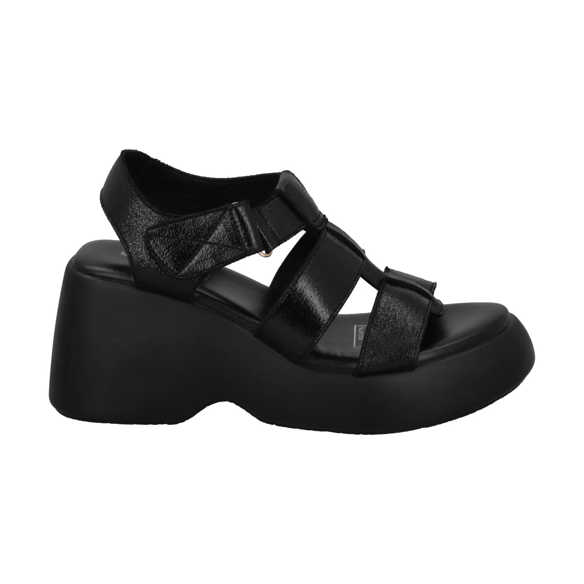 Sandalia Mujer Negro Lift Police