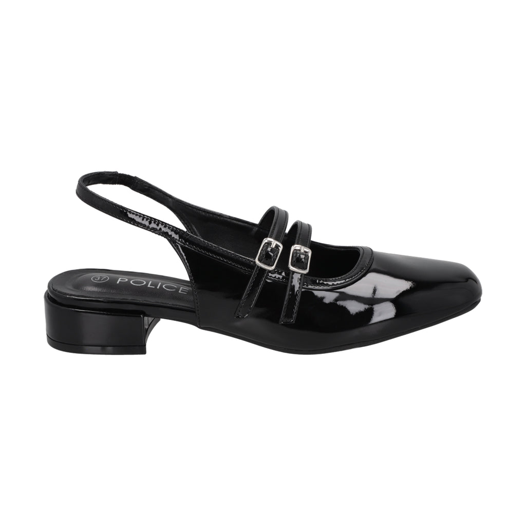 Zapato Mary Jane Mujer Negro Gala Police