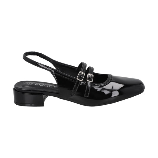 Zapato Mary Jane Mujer Negro Gala Police