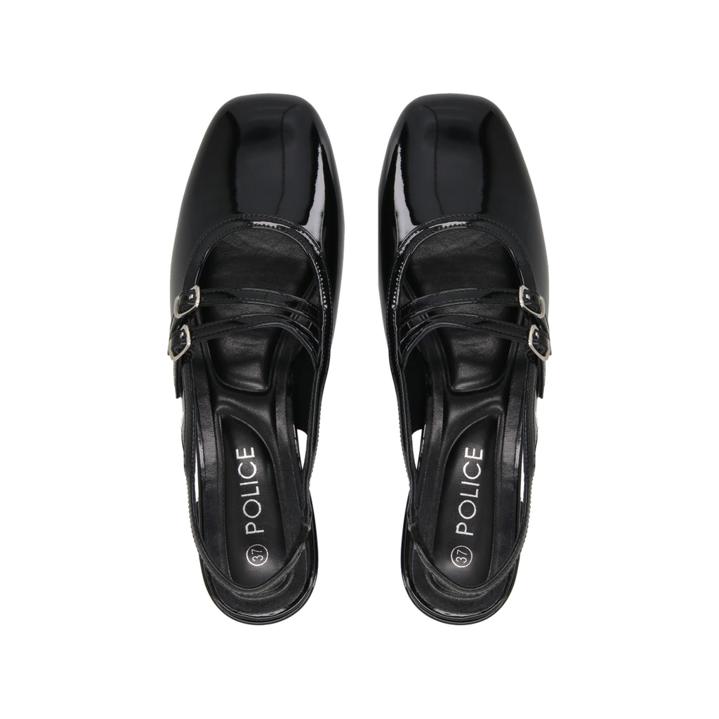 Zapato Mary Jane Mujer Negro Gala Police
