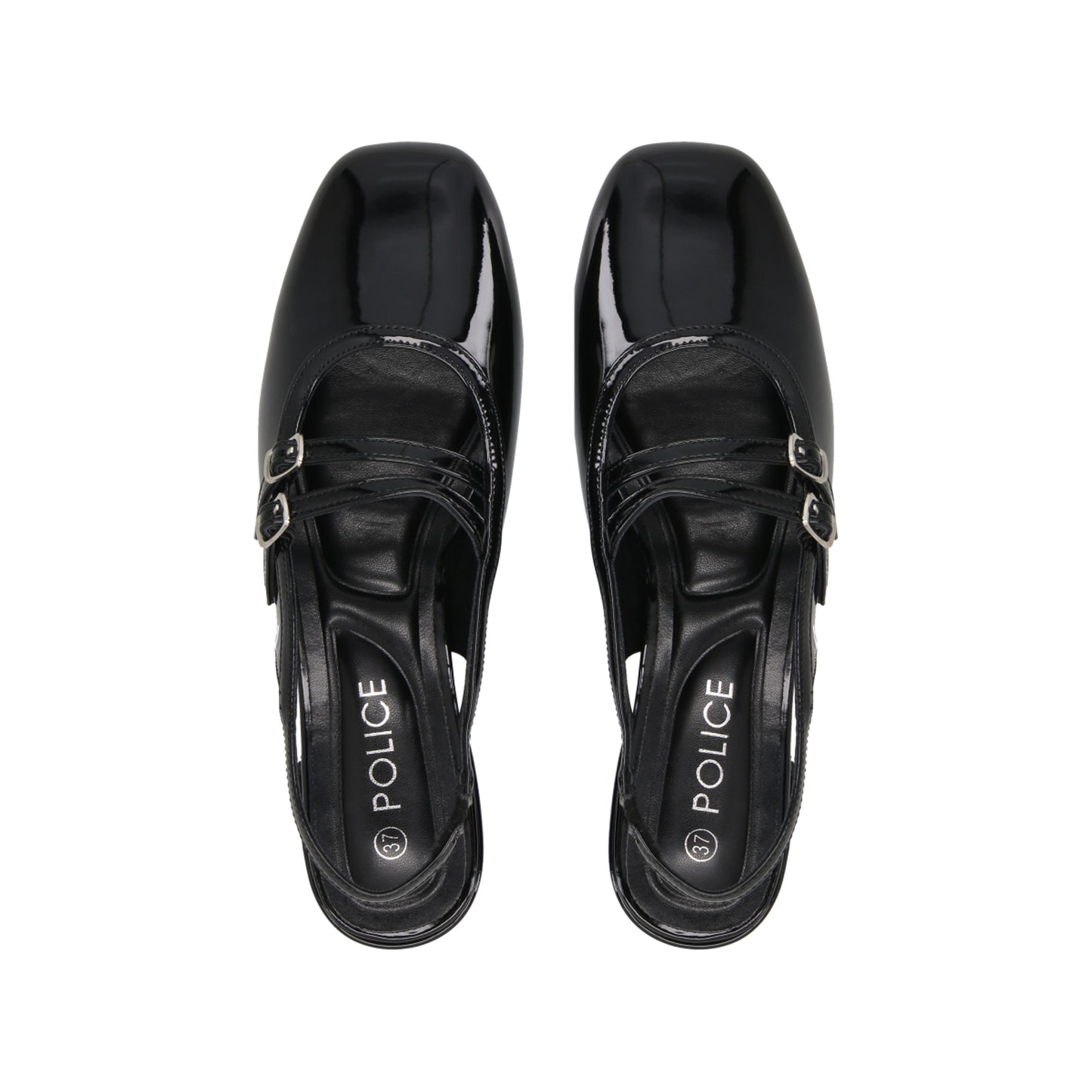 Zapato Mary Jane Mujer Negro Gala Police