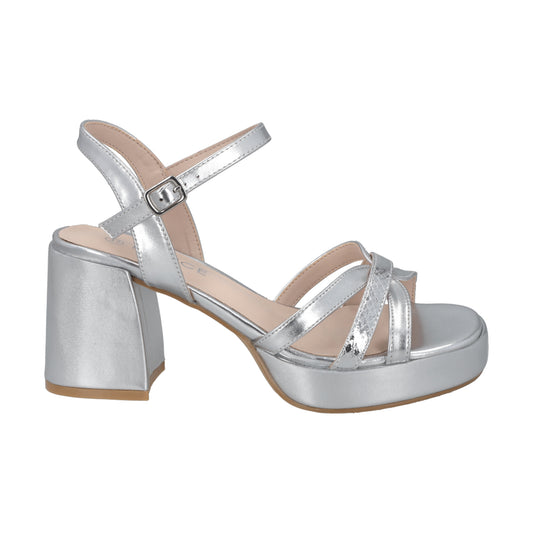 Sandalia Mujer Plateado Lissa Police