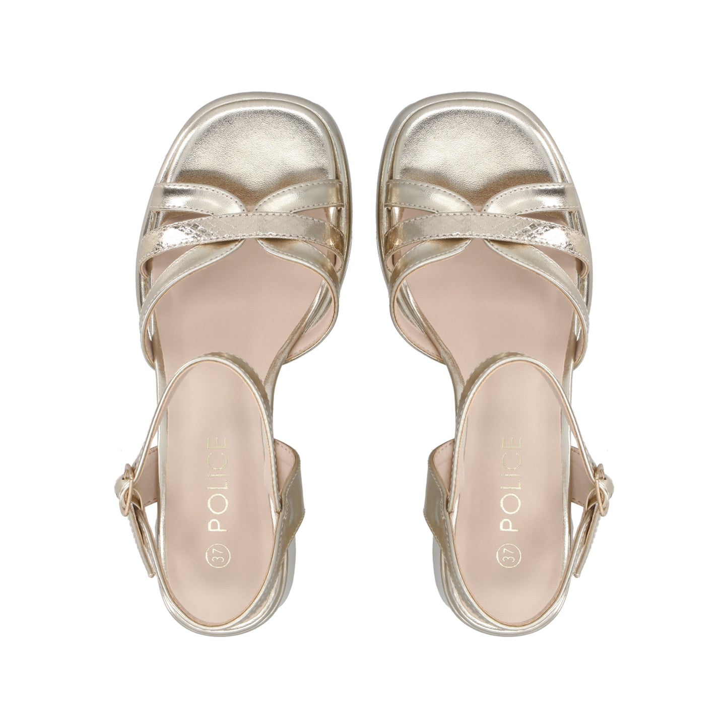 Sandalia Mujer Dorado Lissa Police