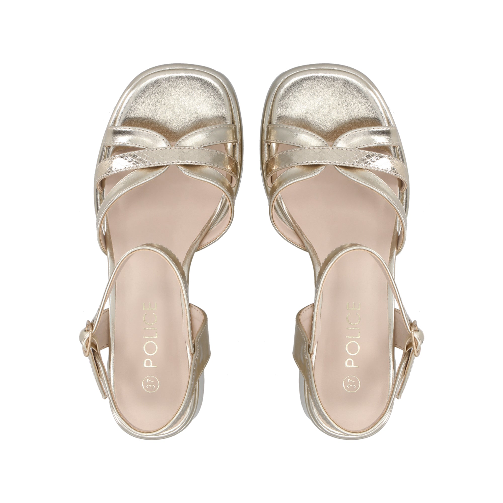 Sandalia Mujer Dorado Lissa Police