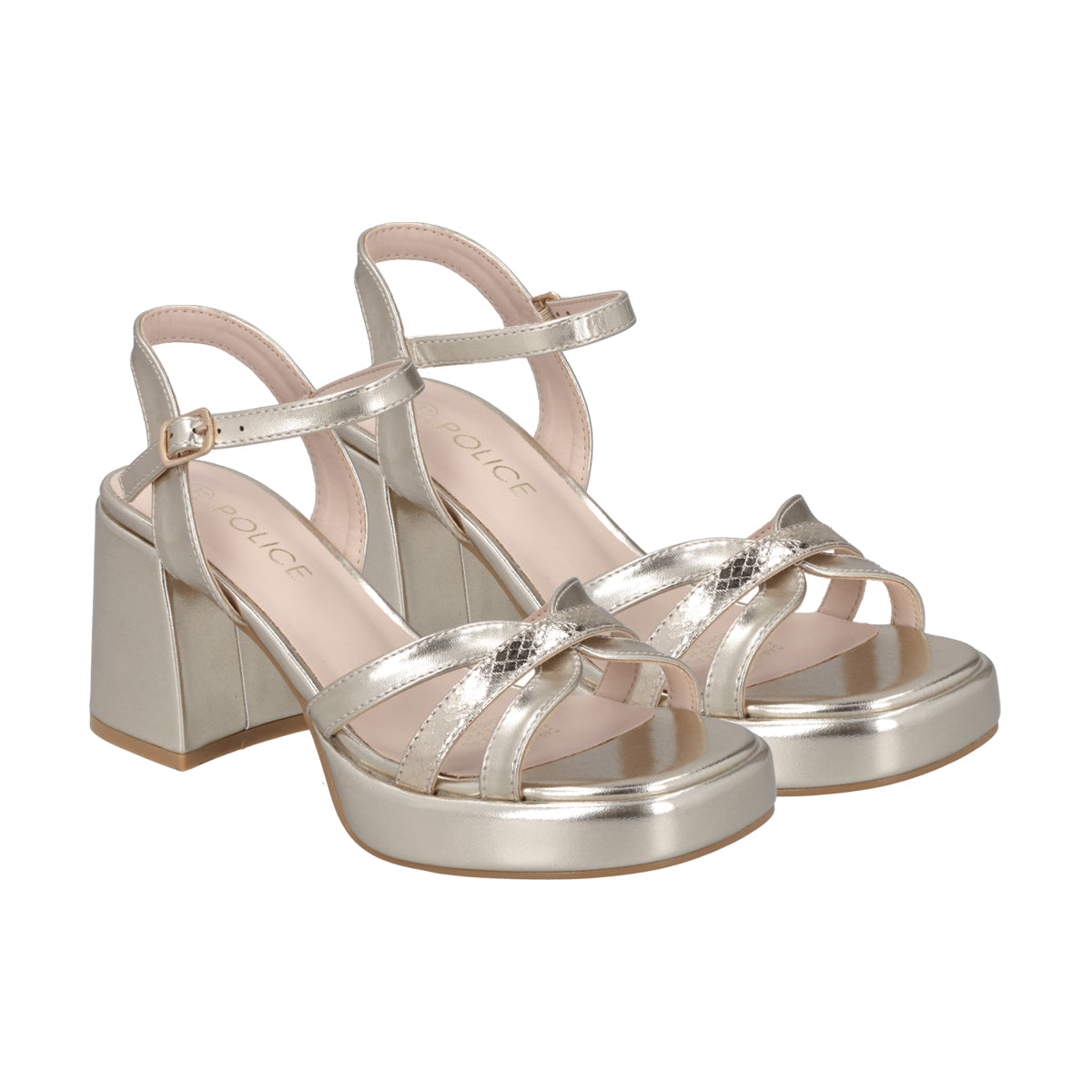 Sandalia Mujer Dorado Lissa Police
