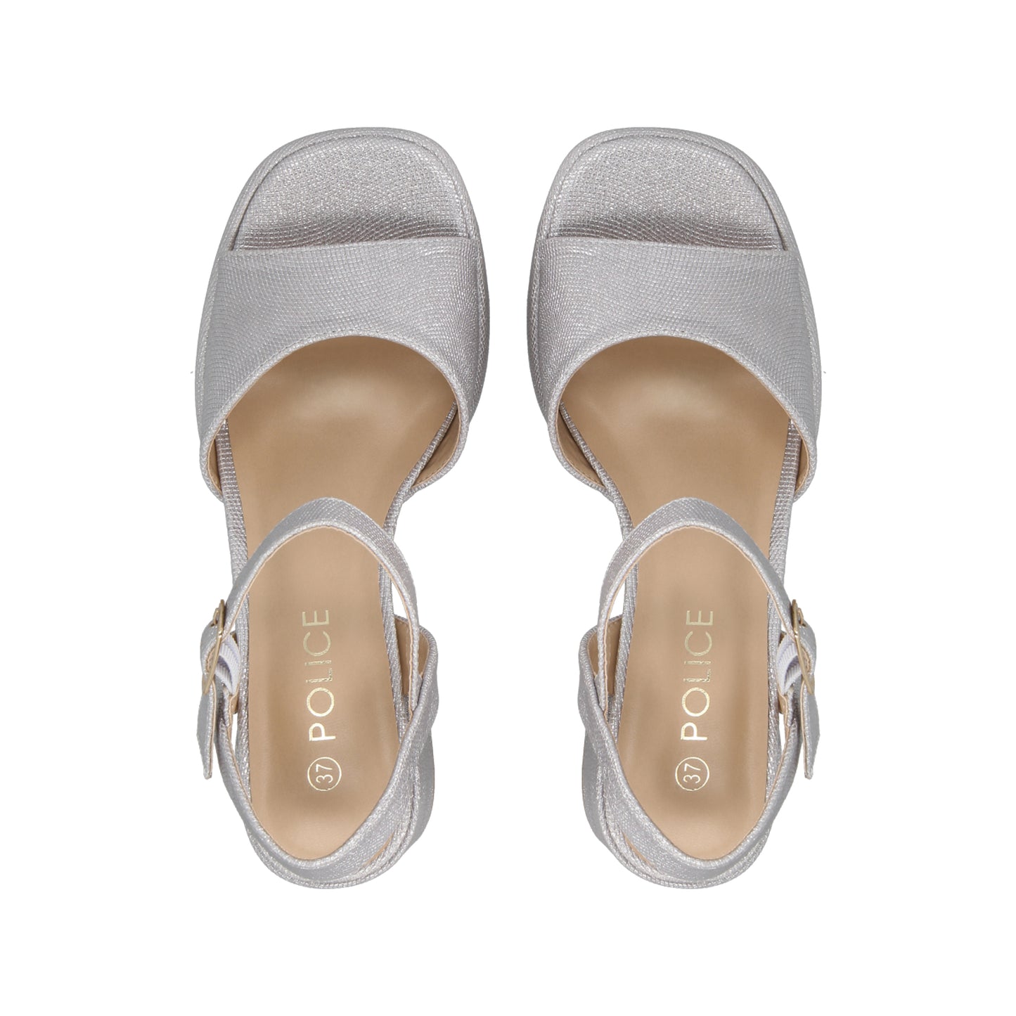 Sandalia Mujer Plateado/Snake Lissa Police