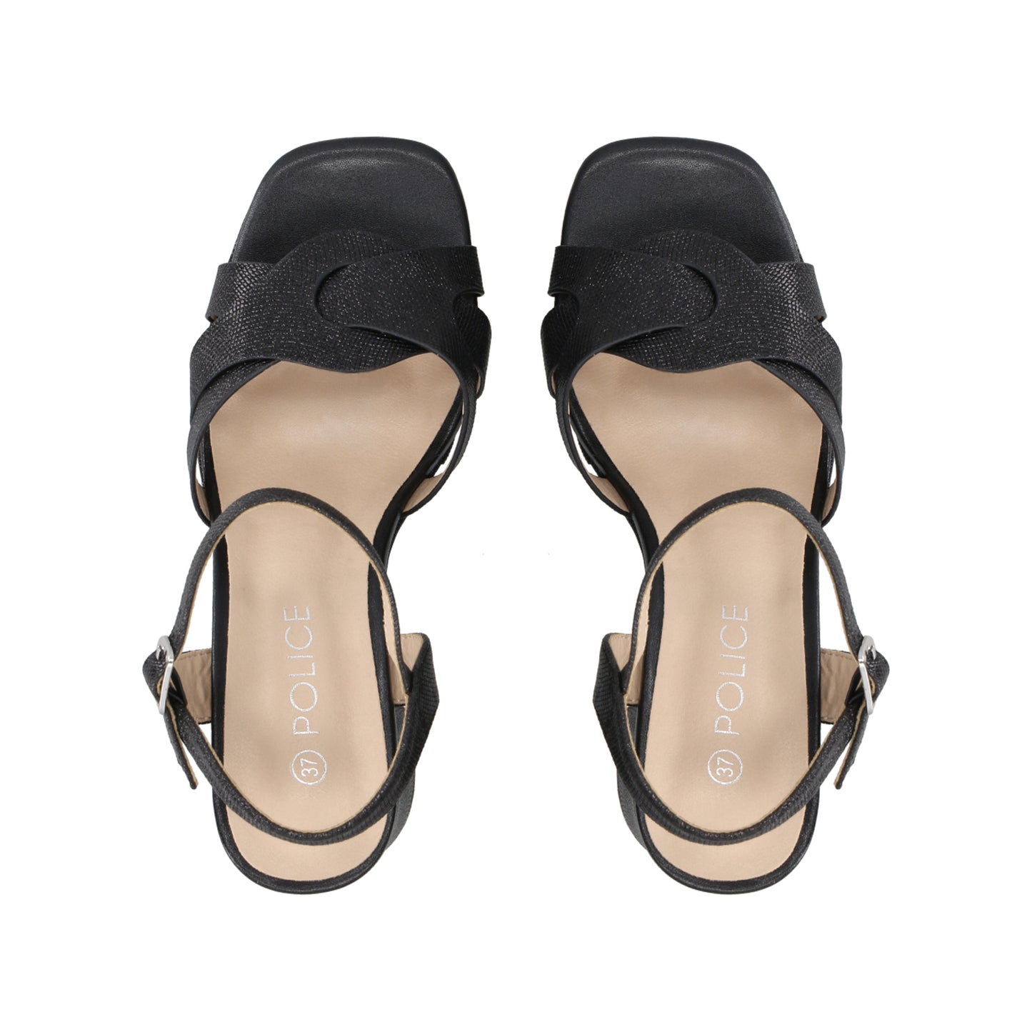 Sandalia Mujer Negro/Snake Nila Police