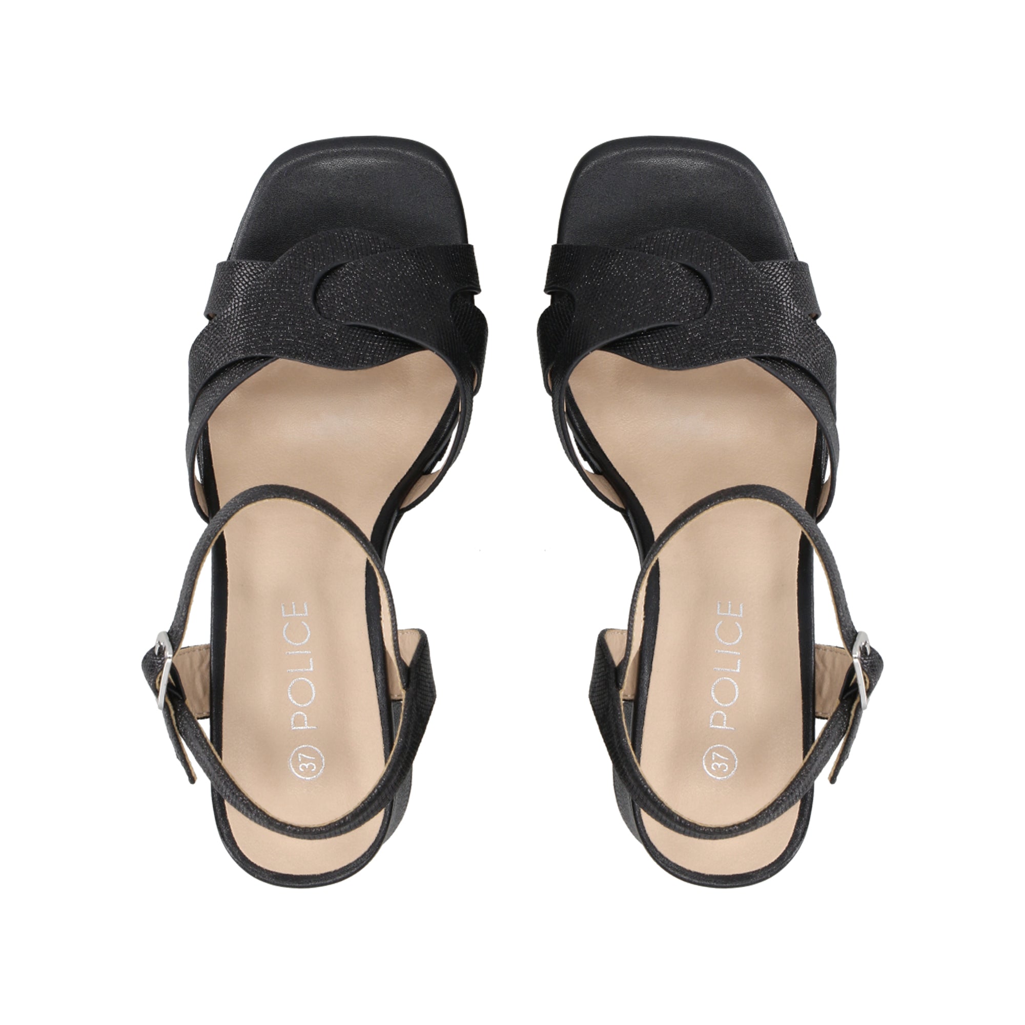 Sandalia Mujer Negro/Snake Nila Police