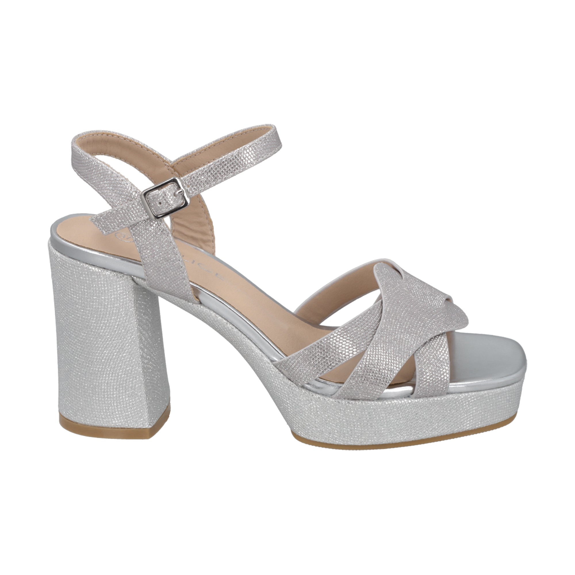 Sandalia Mujer Plata/Snake Nila Police