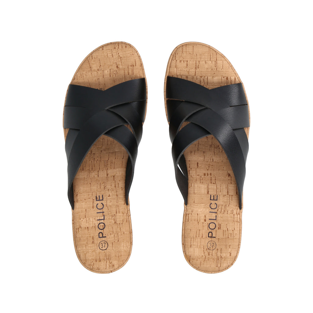 Sandalia Mujer Negro Alma Police