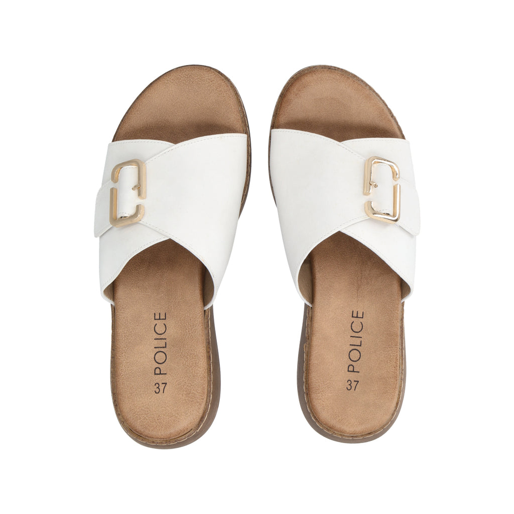 Sandalia Mujer Blanco Mila Police