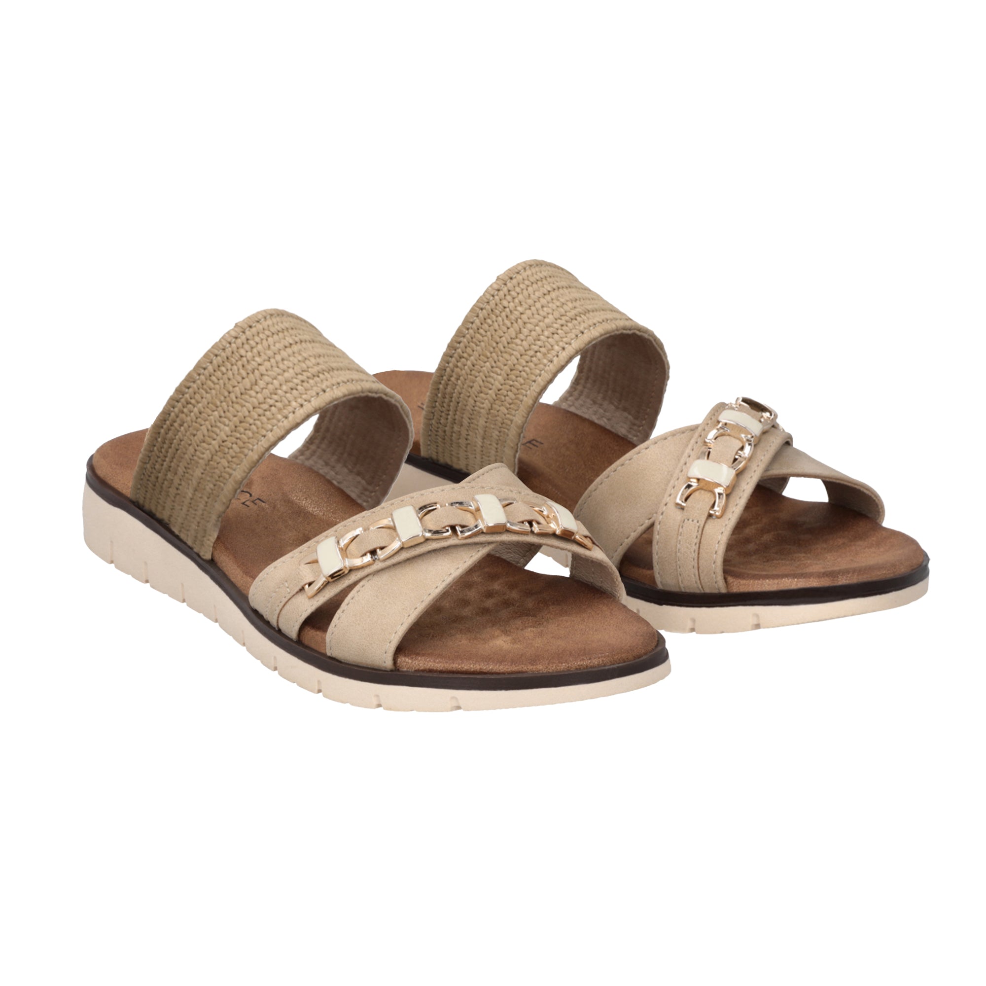 Sandalia Mujer Beige Dakota Police