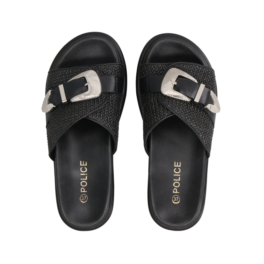 Sandalia Mujer Negro Sienna Police