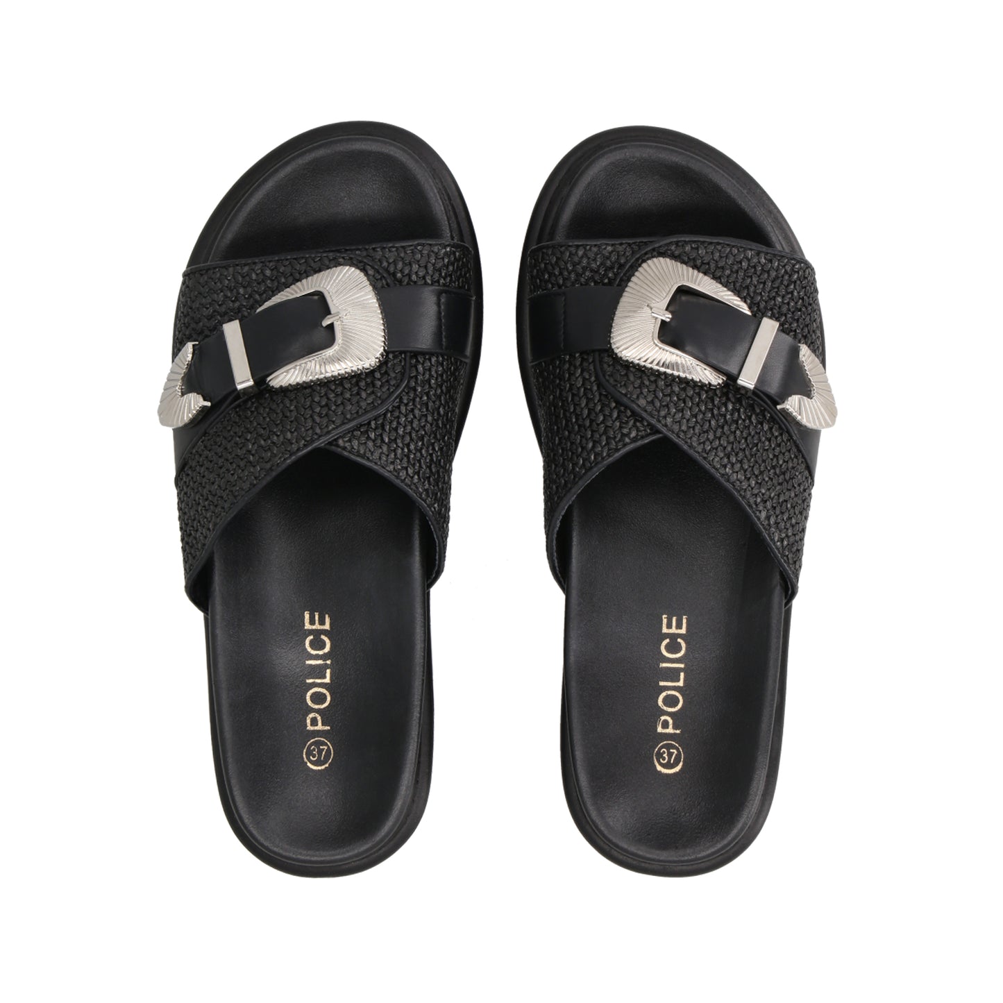 Sandalia Mujer Negro Sienna Police