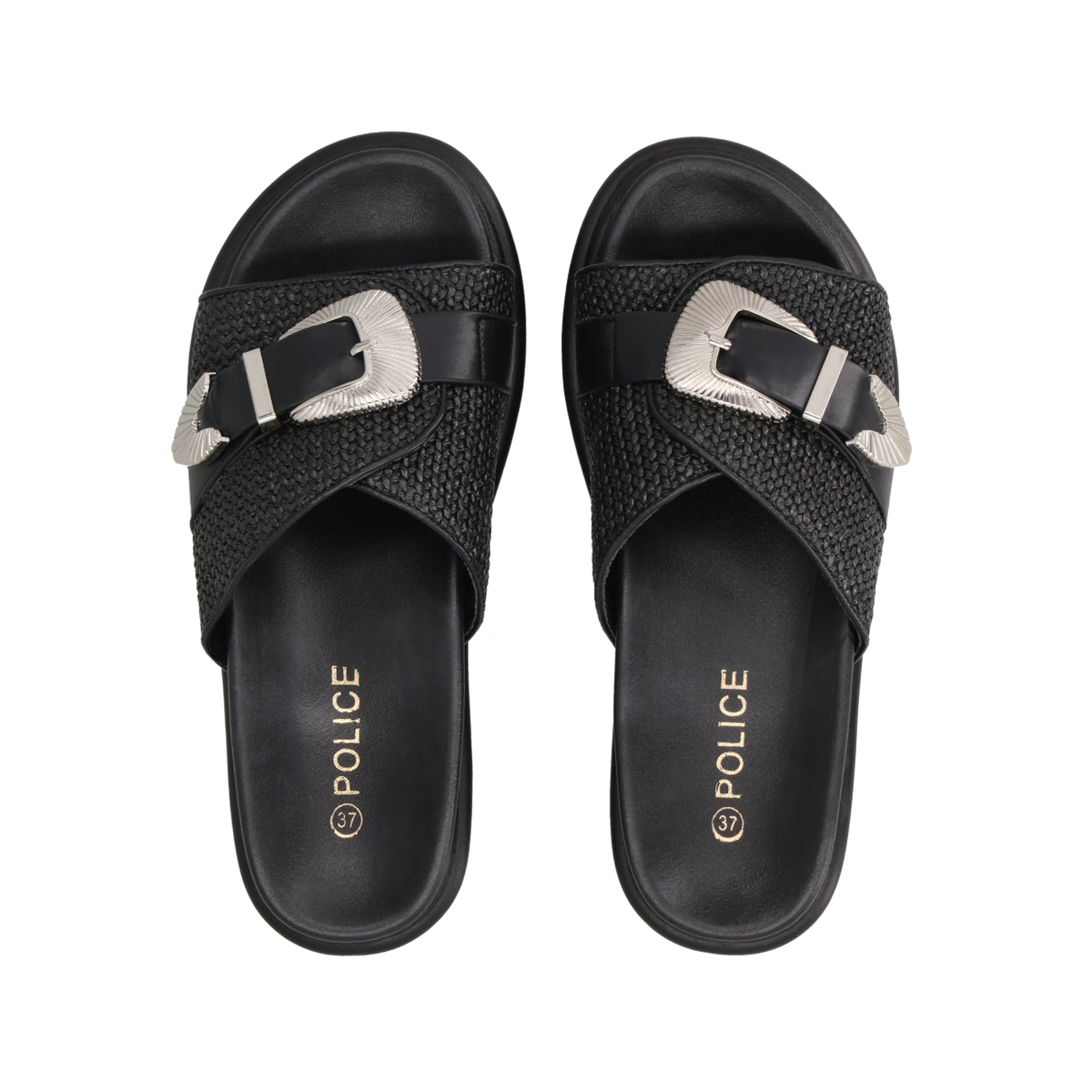 Sandalia Mujer Negro Sienna Police