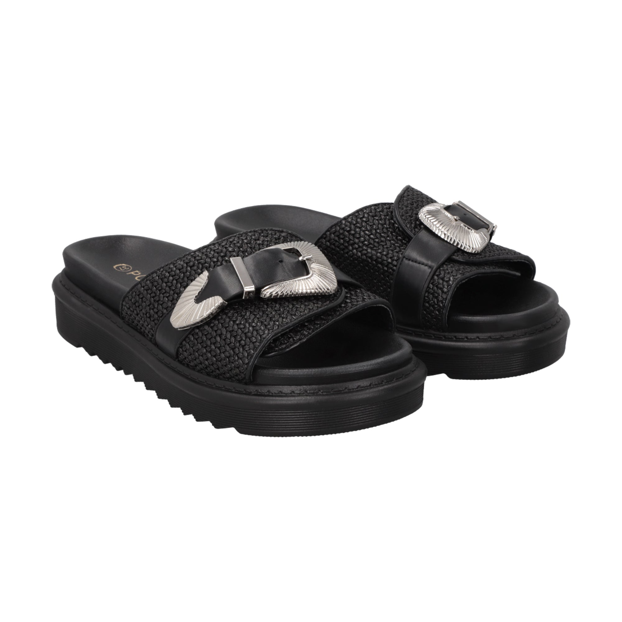 Sandalia Mujer Negro Sienna Police