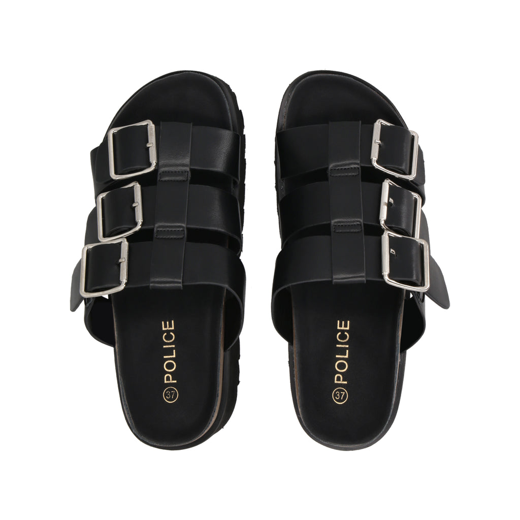 Sandalia Mujer Negro Novat Police