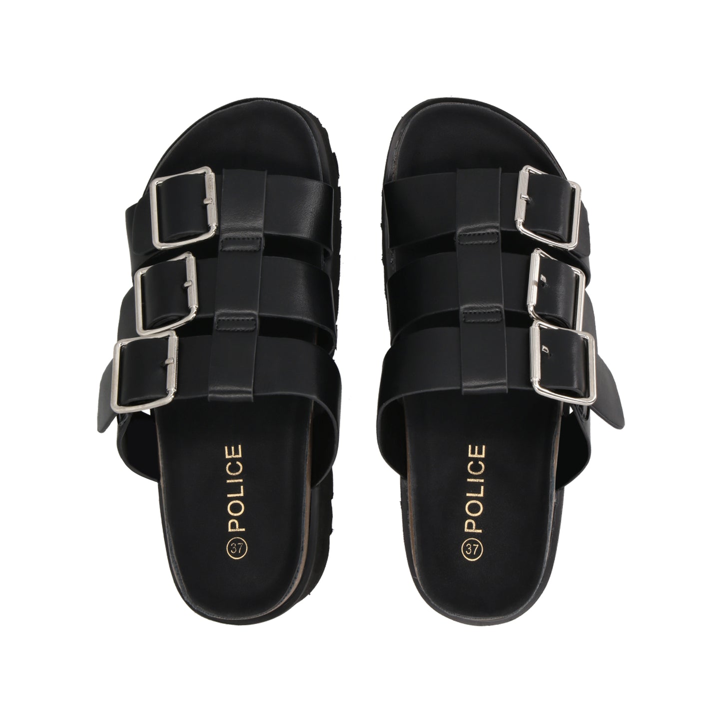 Sandalia Mujer Negro Novat Police