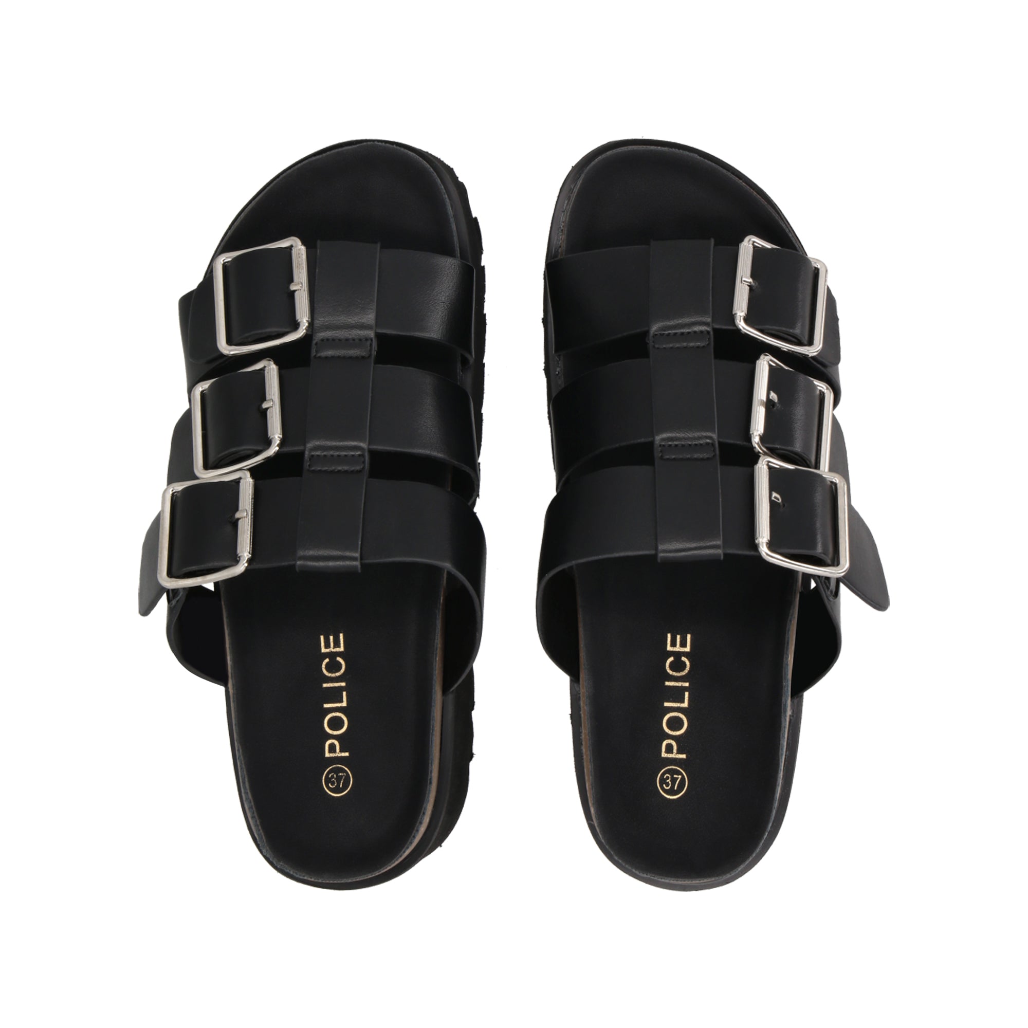 Sandalia Mujer Negro Novat Police