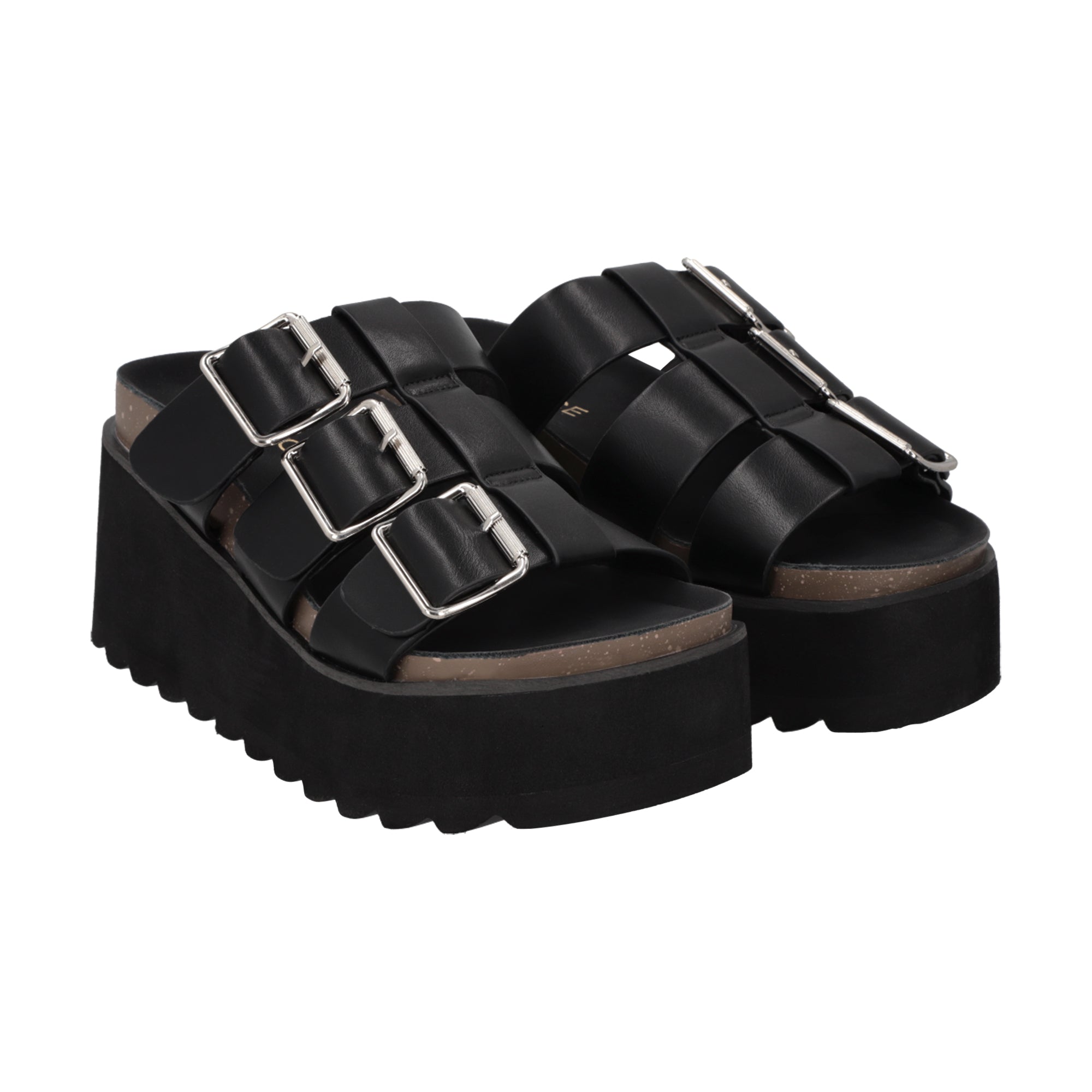 Sandalia Mujer Negro Novat Police