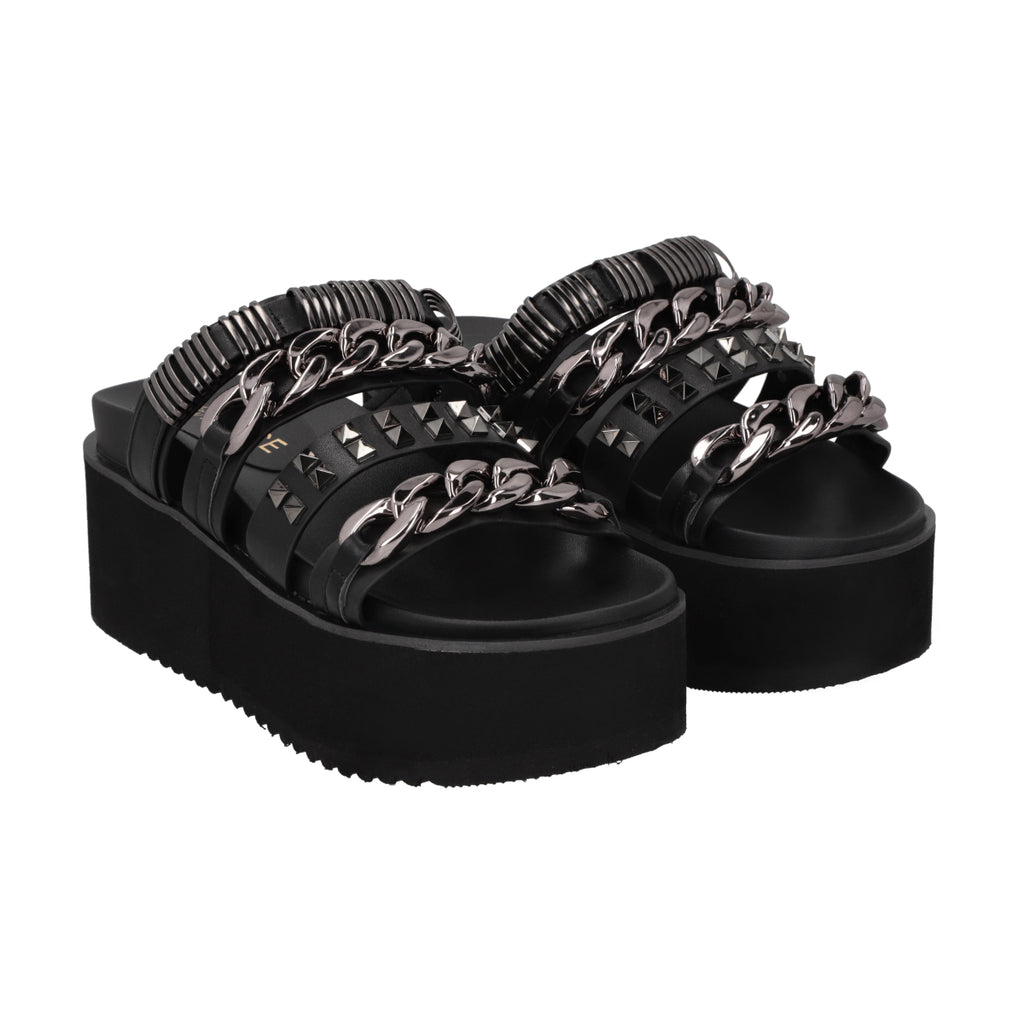 Sandalia Mujer Negro Soki Police